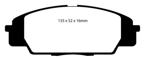 EBC 07-11 Acura CSX (Canada) 2.0 Type S Yellowstuff Front Brake Pads