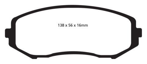EBC 08+ Suzuki Grand Vitara 2.4 Greenstuff Front Brake Pads