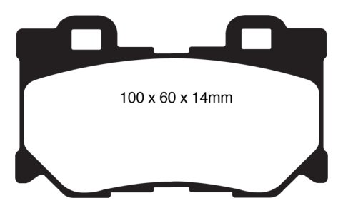 EBC 08-15 Infiniti G37 3.7 Greenstuff Rear Brake Pads
