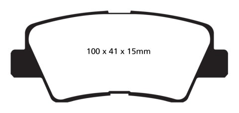 EBC 09-11 Hyundai Azera 3.3 Ultimax2 Rear Brake Pads