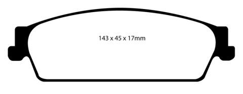 EBC 09-14 Cadillac Escalade 6.0 Hybrid Ultimax2 Rear Brake Pads