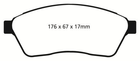 EBC 10-11 Cadillac SRX 2.8 Turbo Yellowstuff Front Brake Pads