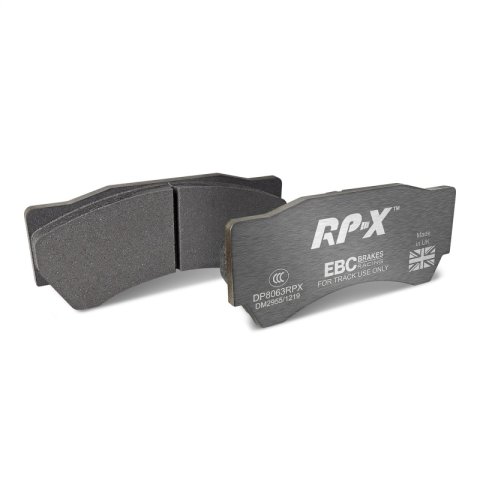 EBC Racing 04-05 Mitsubishi Lancer Evo 8 2.0L Turbo (FQ400 w/Alcon Caliper) RP-X Front Brake Pads