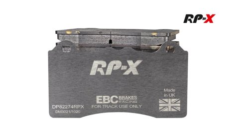 EBC Racing 13-16 Audi RS5 4.2L (Cast Iron Rotors) RP-X Rear Brake Pads
