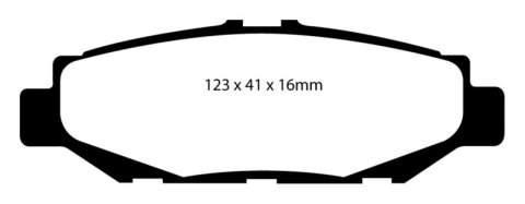 EBC 93-97 Lexus GS300 3.0 Redstuff Rear Brake Pads