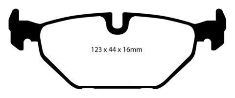 EBC 99-01 Saab 9-5 2.3 Turbo (Aero) Redstuff Rear Brake Pads