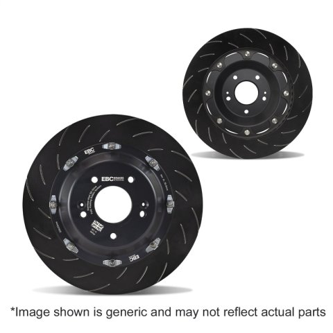 EBC Racing 2009+ Audi R8 5.2L 2 Piece Floating Conversion SG Racing Front Rotors
