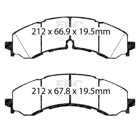EBC 2019+ Chevrolet Silverado 2500 (2WD) Ultimax Front Brake Pads
