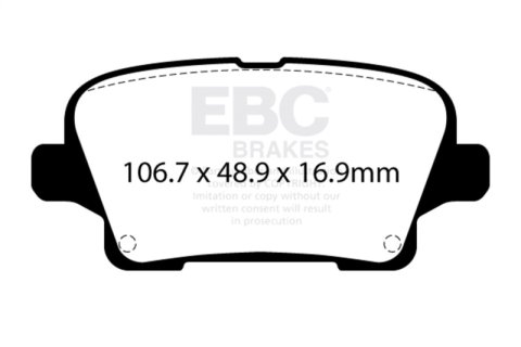 EBC 18-20 Buick Regal Sportback 3.6L Ultimax Rear Brake Pads