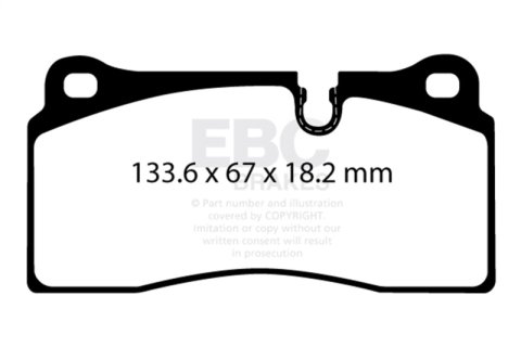 EBC 2018+ BMW M2 Competition 3.0TT Redstuff Rear Brake Pads