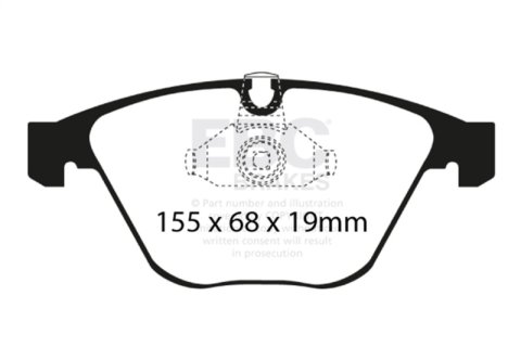 EBC Racing 11-12 BMW 1M Coupe (E82) 3.0TT SR-21 Sintered Race Front Brake Pads