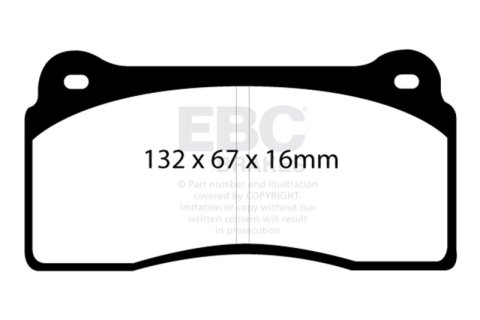 EBC Racing 99-03 Aston Martin DB7 5.9L SR-21 Sintered Race Front/Rear Brake Pads