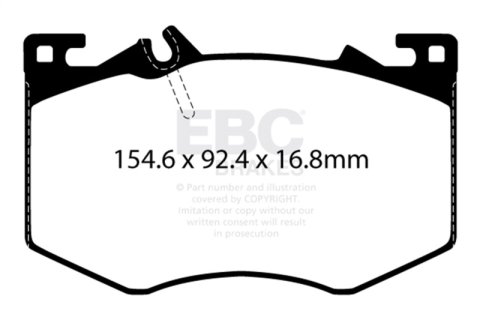 EBC 2020+ Mercedes-Benz A35 AMG 4Matic 2.0T Redstuff Front Brake Pads