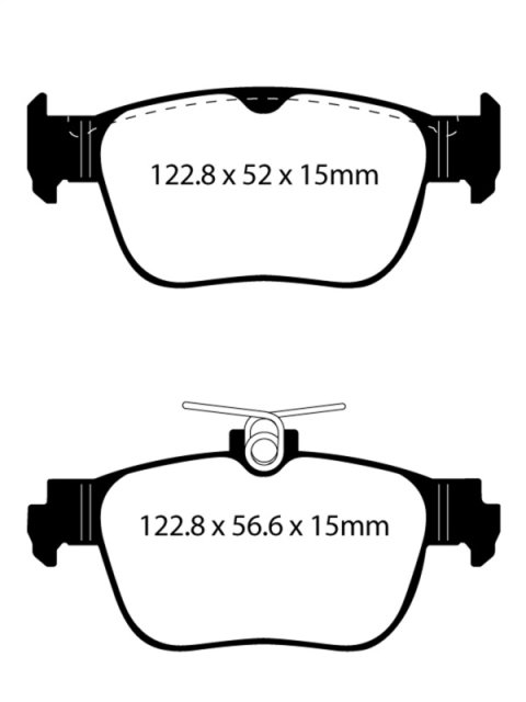 EBC 2022+ Audi A3 2.0T (40) Yellowstuff Rear Brake Pads