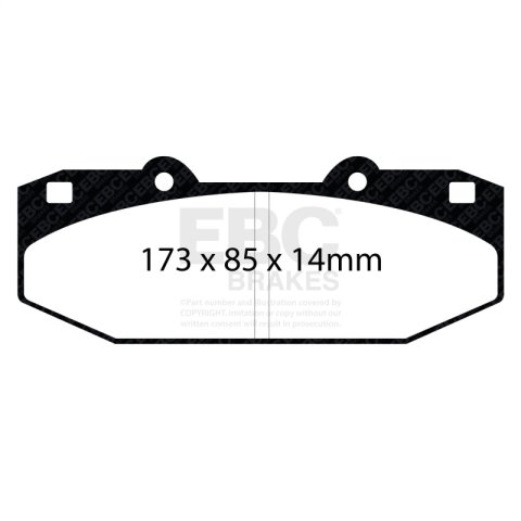 EBC Stoptech 63.309.1303.1 Caliper Bluestuff Brake Pads