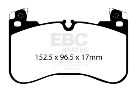 EBC 2020+ Land Rover Defender 90 P300 2.0T Extra Duty Front Brake Pads