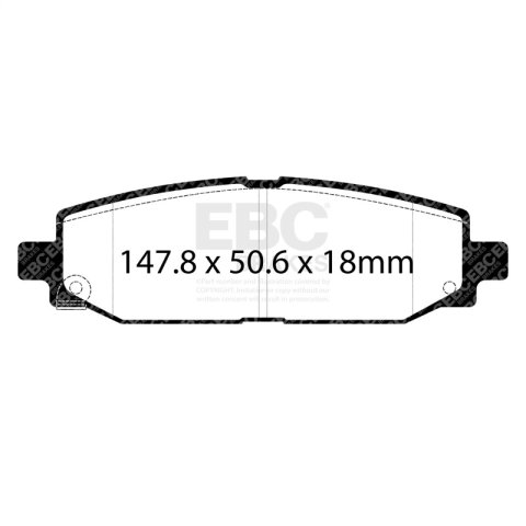 EBC 2018+ Jeep Wrangler (JL) 2.0T Extra Duty Rear Brake Pads