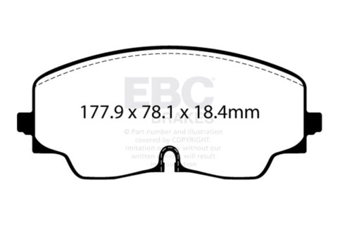EBC 2022+ Volkswagen Golf R (Mk8) Bluestuff Front Brake Pads