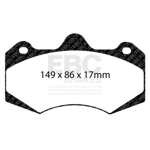 EBC Racing 2022+ Lotus Emira 3.5L Supercharged SR-21 Sintered Race Front Brake Pads