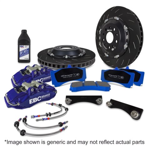 EBC Racing 14-19 BMW M3 F80/F82/F87 3.0T Blue Apollo-4 380mm Rotors Front Big Brake Kit