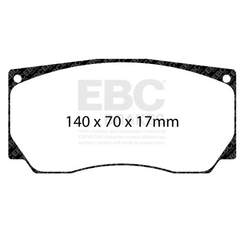EBC Racing Alcon TPCCAR20 (4420) D61 SR-11 Sintered Race Brake Pads