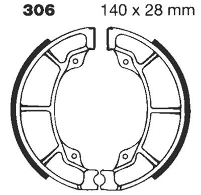 EBC 1965 Honda CL 125 A Scrambler Twin Front Left FA-SFA-X Brake Pads