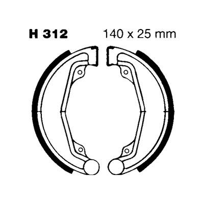 EBC 1976 Honda MR 250 Elsinore Rear Left FA-SFA-TT-X Brake Pads