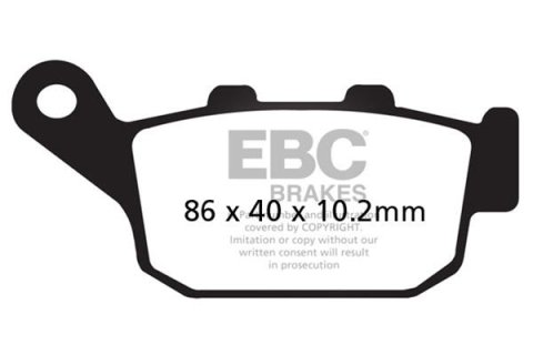 EBC 89-90 Honda CB 400 F CB-1 Rear Left/Right FA-SFA-TT-X Brake Pads
