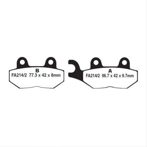 EBC 1992 Triumph Hinckley Daytona 750 3Cyl Front Left Sintered HH Brake Pads