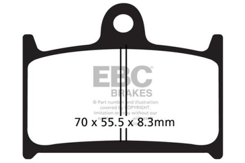 EBC 03-04 Triumph Hinckley Daytona 600 Front Left/Right FA-SFA-X Brake Pads
