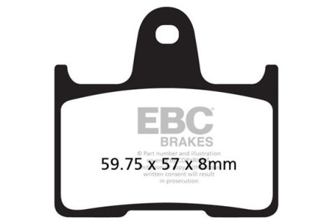 EBC 14-22 Harley Davidson Sportster XL 883 L Superlow Rear Right FA Brake Pads (41300053)