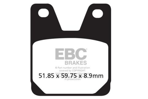 EBC 99-01 Yamaha YZF 750 Road Version (R7 OWO2 5FL1) Rear Left FA-SFA-TT-X Brake Pads