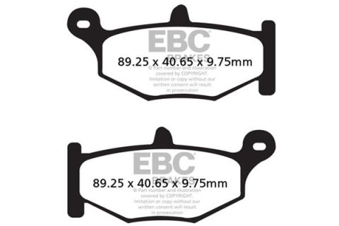 EBC Suzuki DL 1000 V-Strom (w/ABS) Rear Left/Right FA-SFA-TT-X Brake Pads