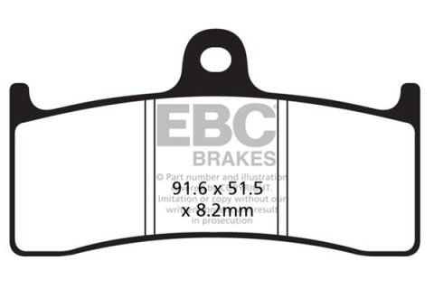 EBC 96-99 Kawasaki ZX 750 ZX7RR ZX (6 Piston Nissin Caliper) Front Left/Right FA-SFA-X Brake Pads