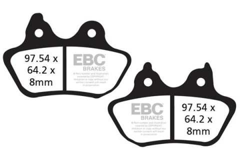 EBC 2007 Harley Davidson Softail FLSTF Fat Boy Rear Right FA-SFA-TT-X Brake Pads