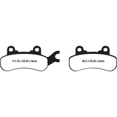 EBC 19-21 Can Am Maverick Turbo R Front Left R Series Sintered Brake Pads