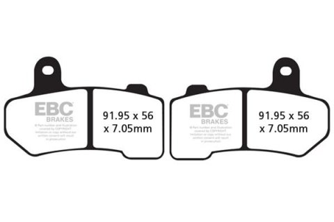 EBC 15-23 Harley Davidson FLHR Road King Front Left/Right FA-SFA-X Brake Pads