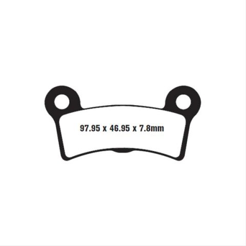 EBC 09-13 H-D Trike FLHTCUTG Tri Glide Ultra Classic Rear Right Semi-Sintered V Brake Pads