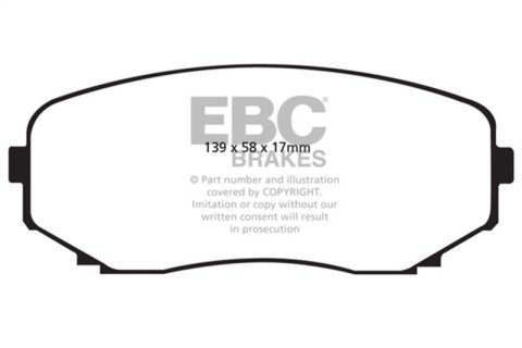 EBC 16-23 Mazda CX-9 2.5T Greenstuff Front Brake Pads