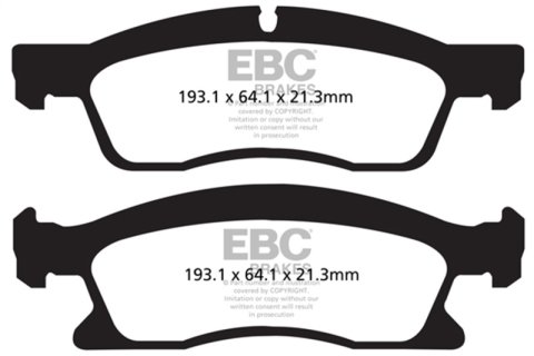 EBC 13-18 Dodge Durango 5.7L Extra Duty Front Brake Pads