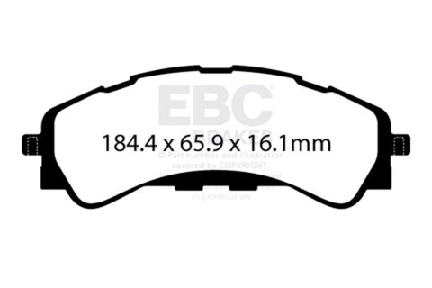 EBC 2021+ Ford Bronco (6th Generation) 2.3T Extra Duty Front Brake Pads