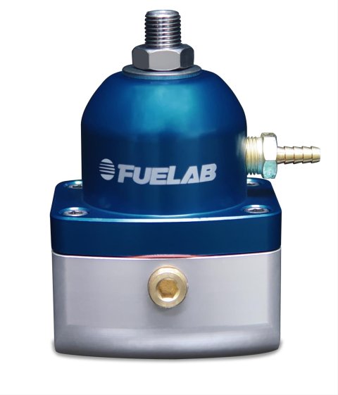 Fuelab 515 TBI Adjustable FPR 10-25 PSI (2) -6AN In (1) -6AN Return - Blue