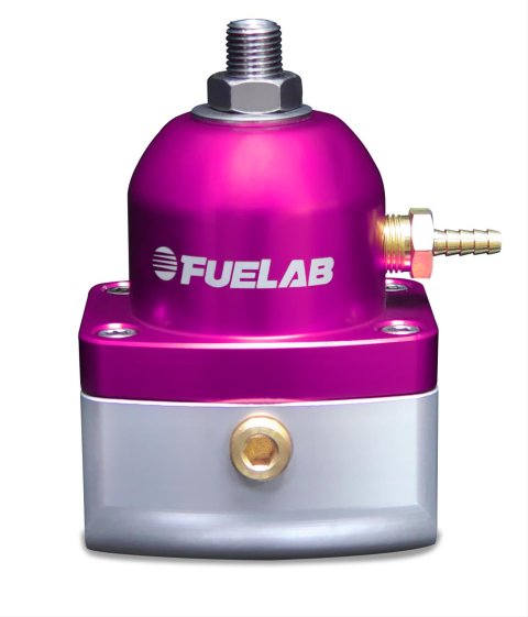 Fuelab 515 TBI Adjustable FPR 10-25 PSI (2) -6AN In (1) -6AN Return - Purple