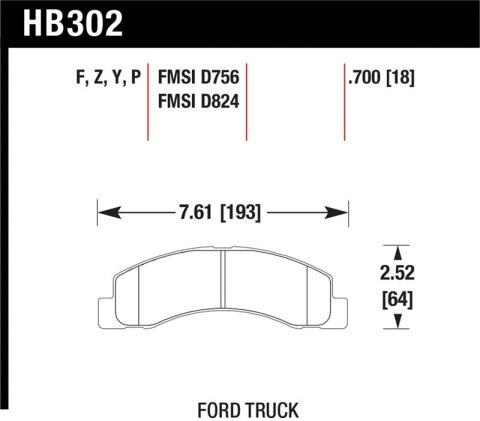 Hawk LTS Street Brake Pads
