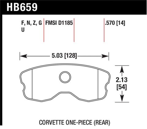 Hawk 10-12 Chevrolet Corvette Grand Sport / 06-12 Corvette Z06 Rear DTC-60 Race Brake Pads