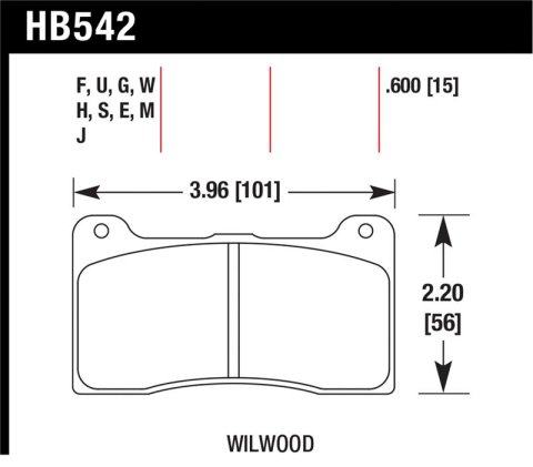 Hawk Wilwood 7816 DTC-70 Street Brake Pads