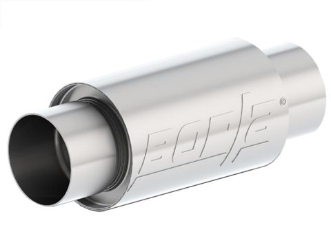 Borla 3 -1/2in In/Out x 5in Round x 8in Long XR-1 Sportsman Shorty Racing Muffler
