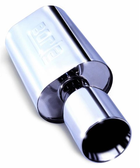 Borla Wailtail Oval 2-1/4in x 5in Side Round Out Boomer Muffler