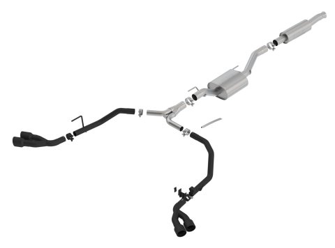 Borla 2020 Jeep Gladiator JT 3.6L V6 AT/MT AWD 2.75-2in ATAK Catback Ceramic Blk Tailpipe & Tips