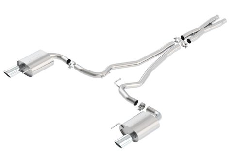 Borla S-Type Cat-Back 15-17 Ford Mustang GT 5.0L V8 MT/AT 2.5in pipe 4in tip